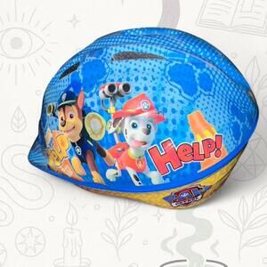 Paw Patrol Kids Bike Helmet Marshall Chase Blue Adjustable Toddler Safety Helmet